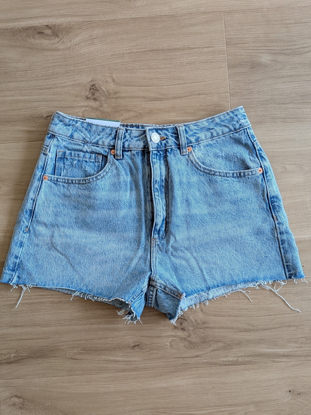 Garage Festival High-Rise Denim Shorts